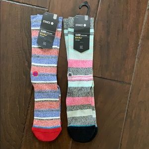 Two pairs of men’s striped Stance socks (NWT)